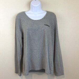 3/$10 💕 Calvin Klein Gray Long Sleeve Super Soft Sleepwear Shirt